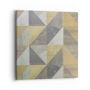 Tablou pe pânză - La unghiul triunghiului - 40x40 cm