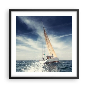 Poster în ramă neagră - Nu ne vor prinde din urmă! - 50x50 cm