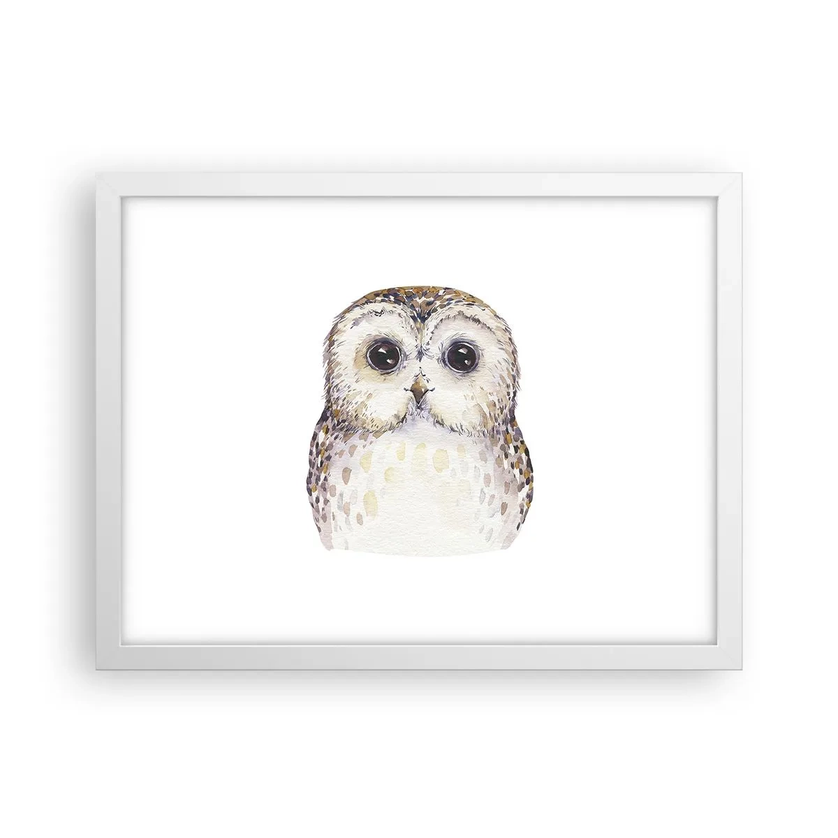 Poster în ramă albă - Uită-te în ochii mei - 40x30 cm