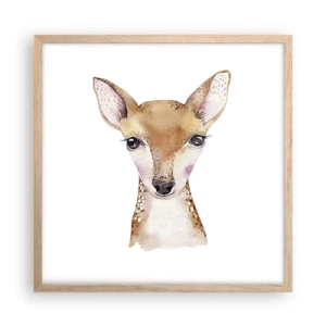 Poster în ramă de stejar deschis - Natura inocenței - 50x50 cm