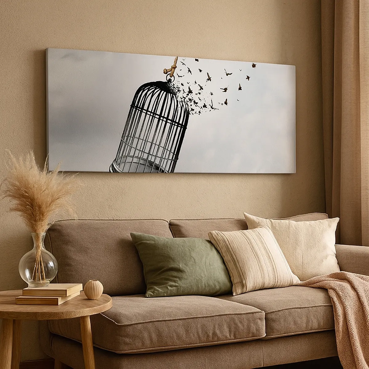 Tablou pe pânză - Credință...Speranță...Libertate! - 30x30 cm