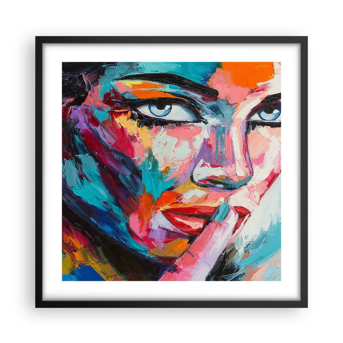 Poster în ramă neagră - Primul nostru secret - 50x50 cm