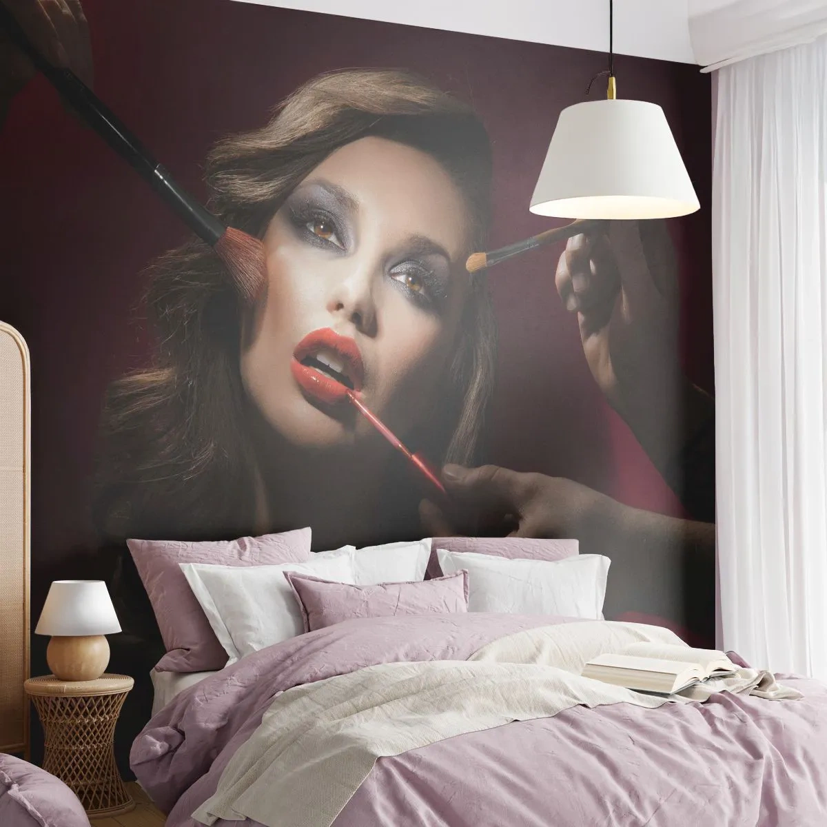 Tapet Premium Canvas - Frumoasă visătoare - Femeie, Inventa, Actriţă - 250x175 cm
