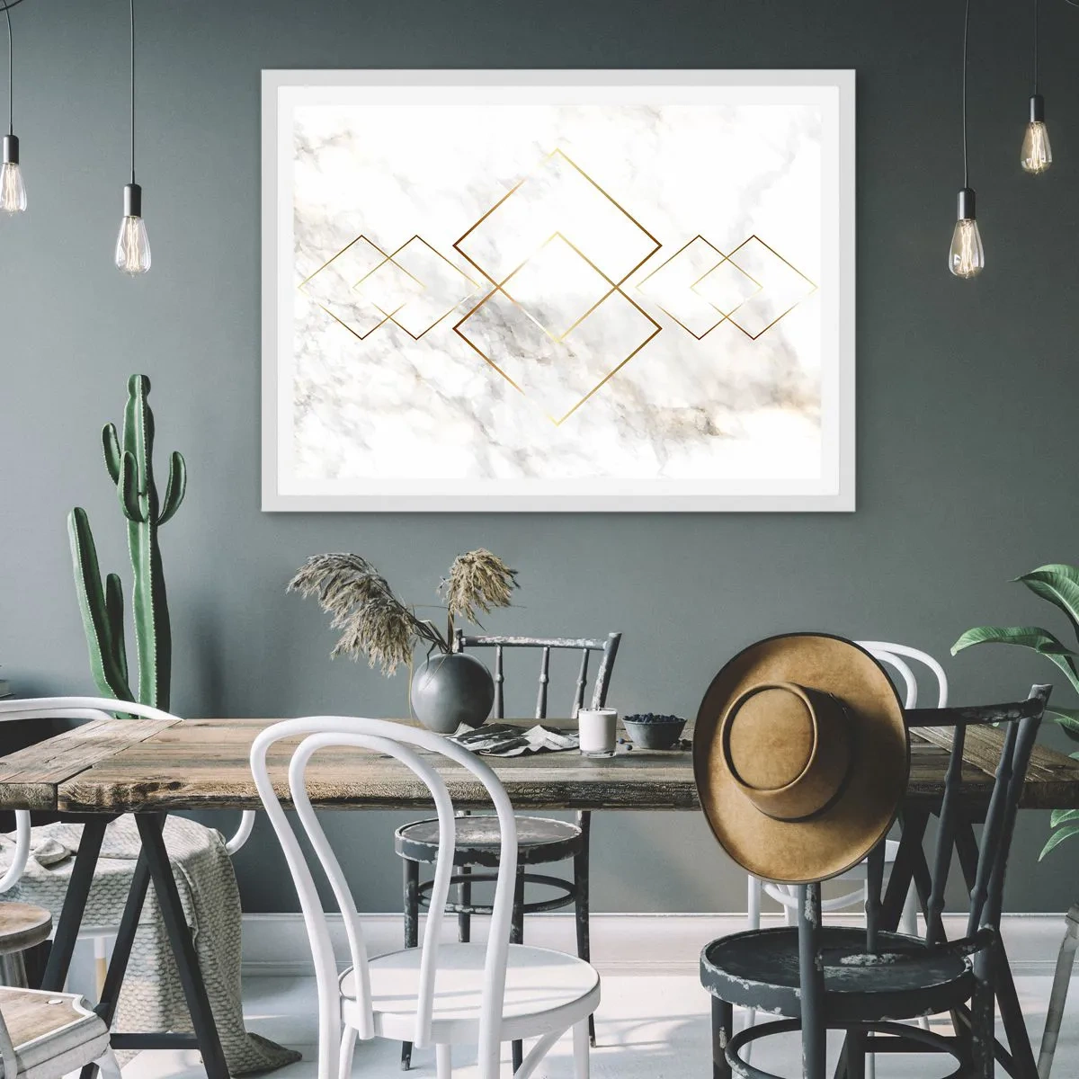 Poster în ramă albă - Vedere spre infinit - 91x61 cm