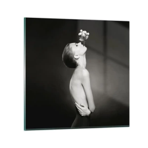 Tablou pe sticlă - Eleganță excentrică - 30x30 cm