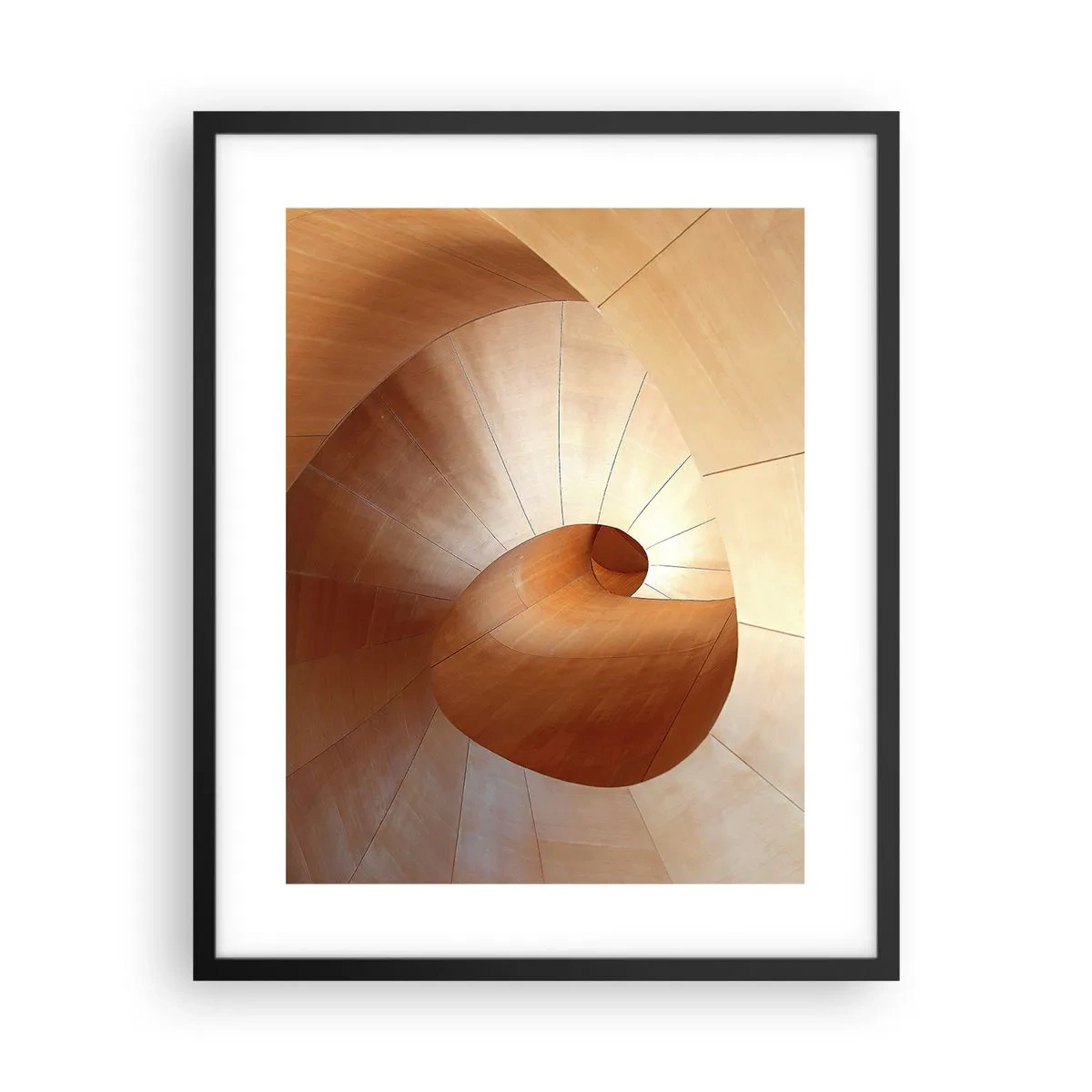 Poster în ramă neagră - Serpentină arhitecturală - 40x50 cm