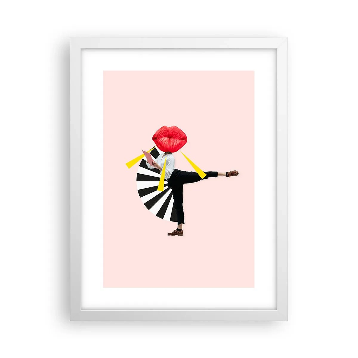 Poster în ramă albă - Artă pop suprarealistă - 30x40 cm