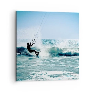 Tablou pe pânză - Lasă-te dus de val - 70x70 cm