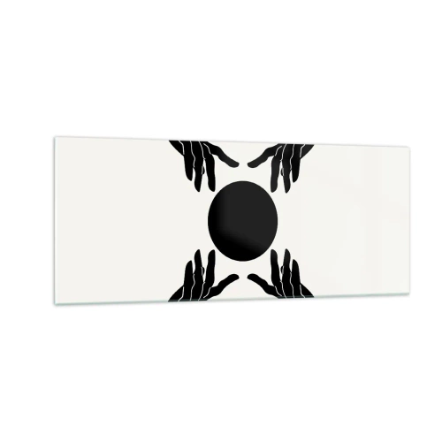 Tablou pe sticlă - Semnul secret - 100x40 cm