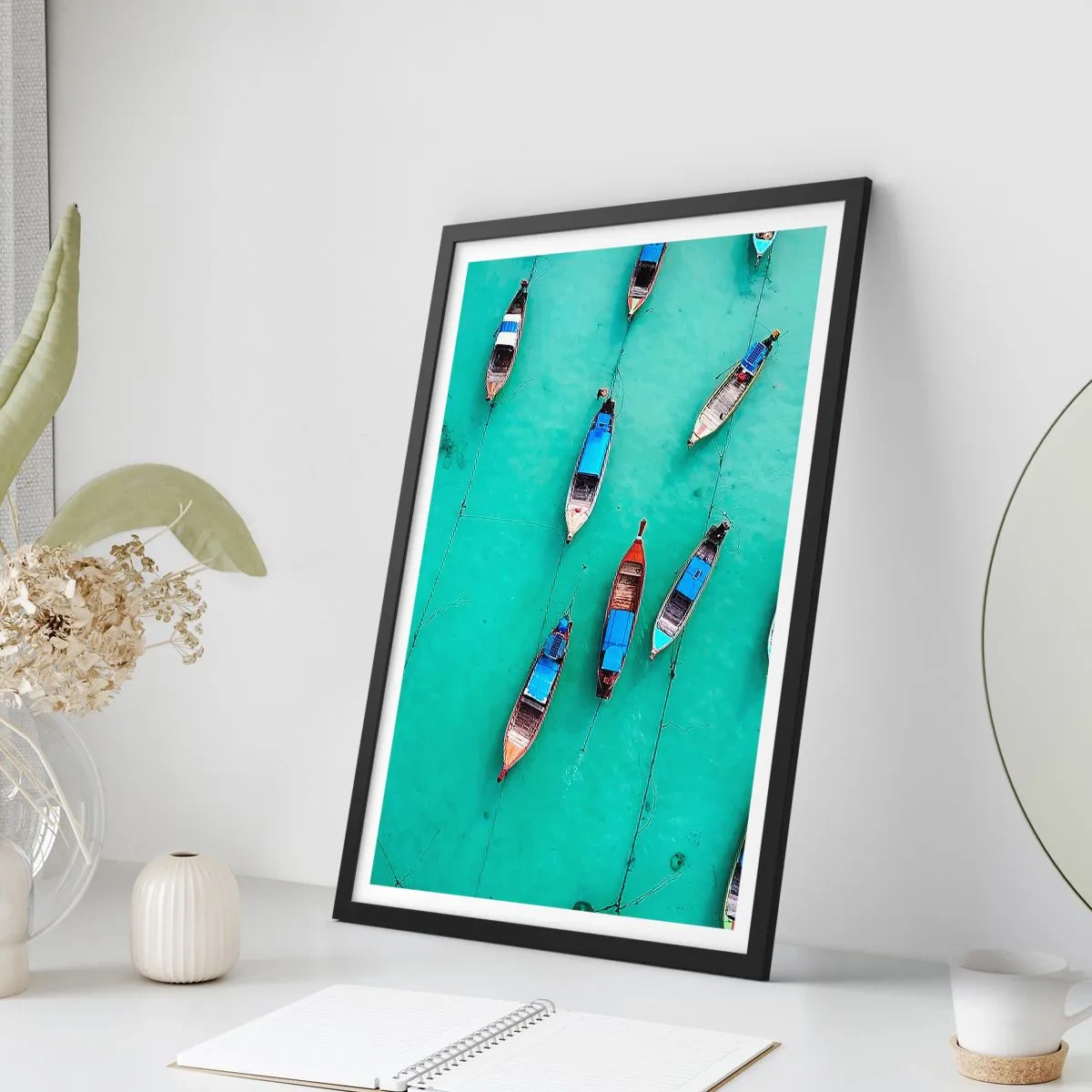 Poster în ramă neagră - În așteptare - 40x50 cm