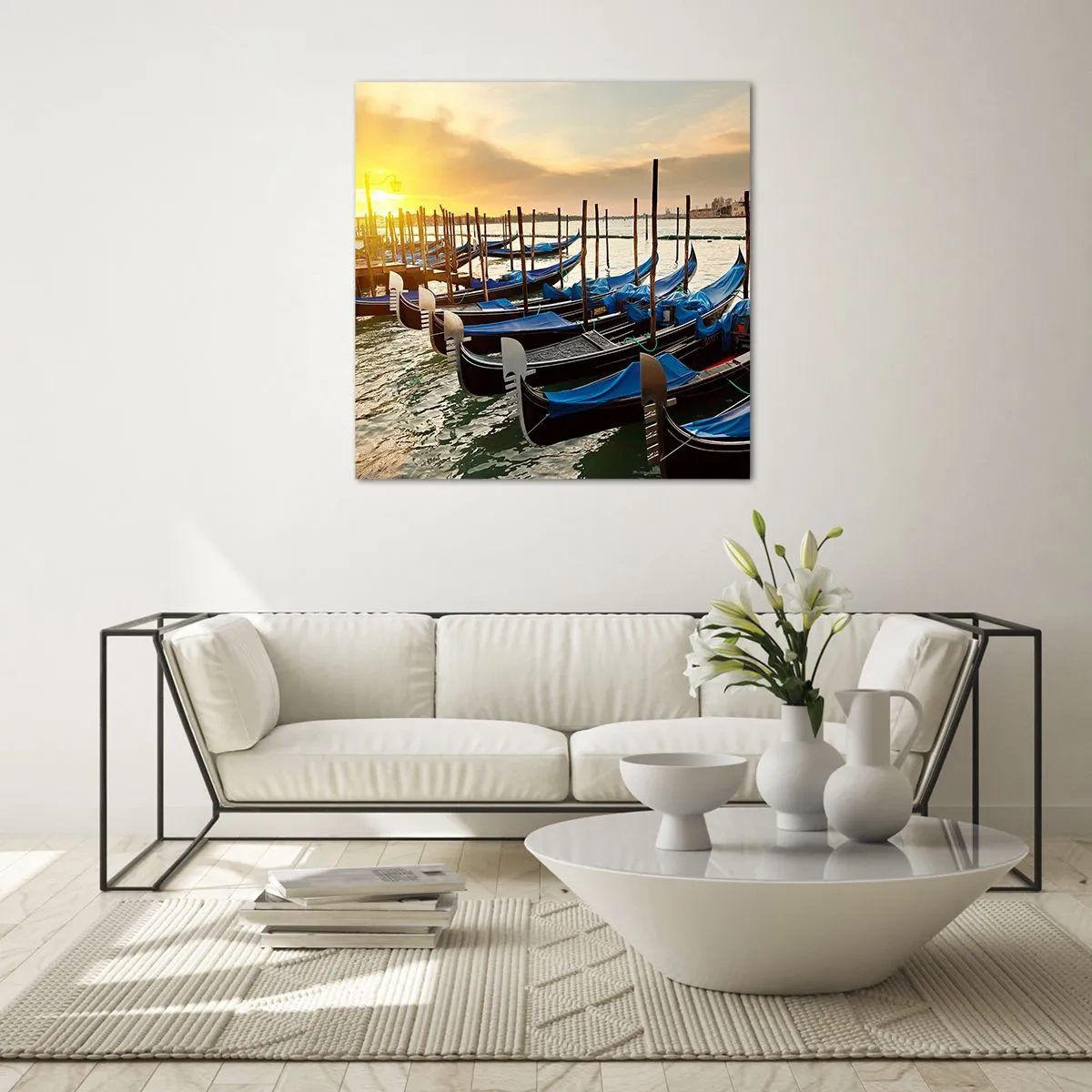 Tablou pe sticlă - Înainte de a începe agitația - 40x40 cm