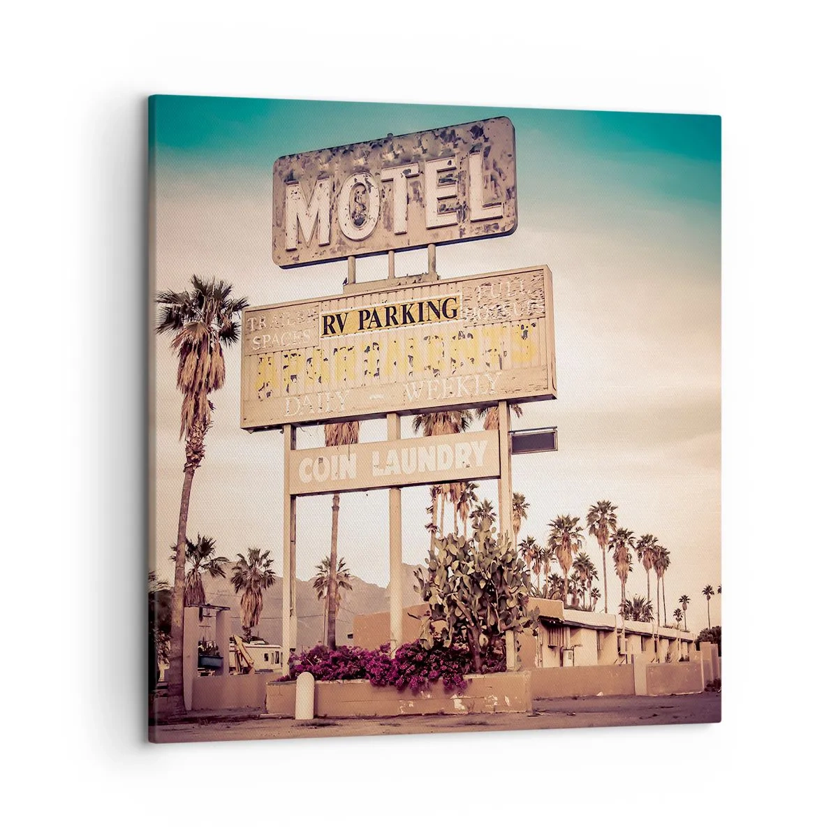 Tablou pe pânză - Timpul s-a oprit aici - 50x50 cm