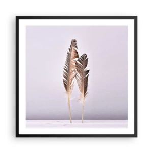 Poster în ramă neagră - Împotriva neantului - 60x60 cm