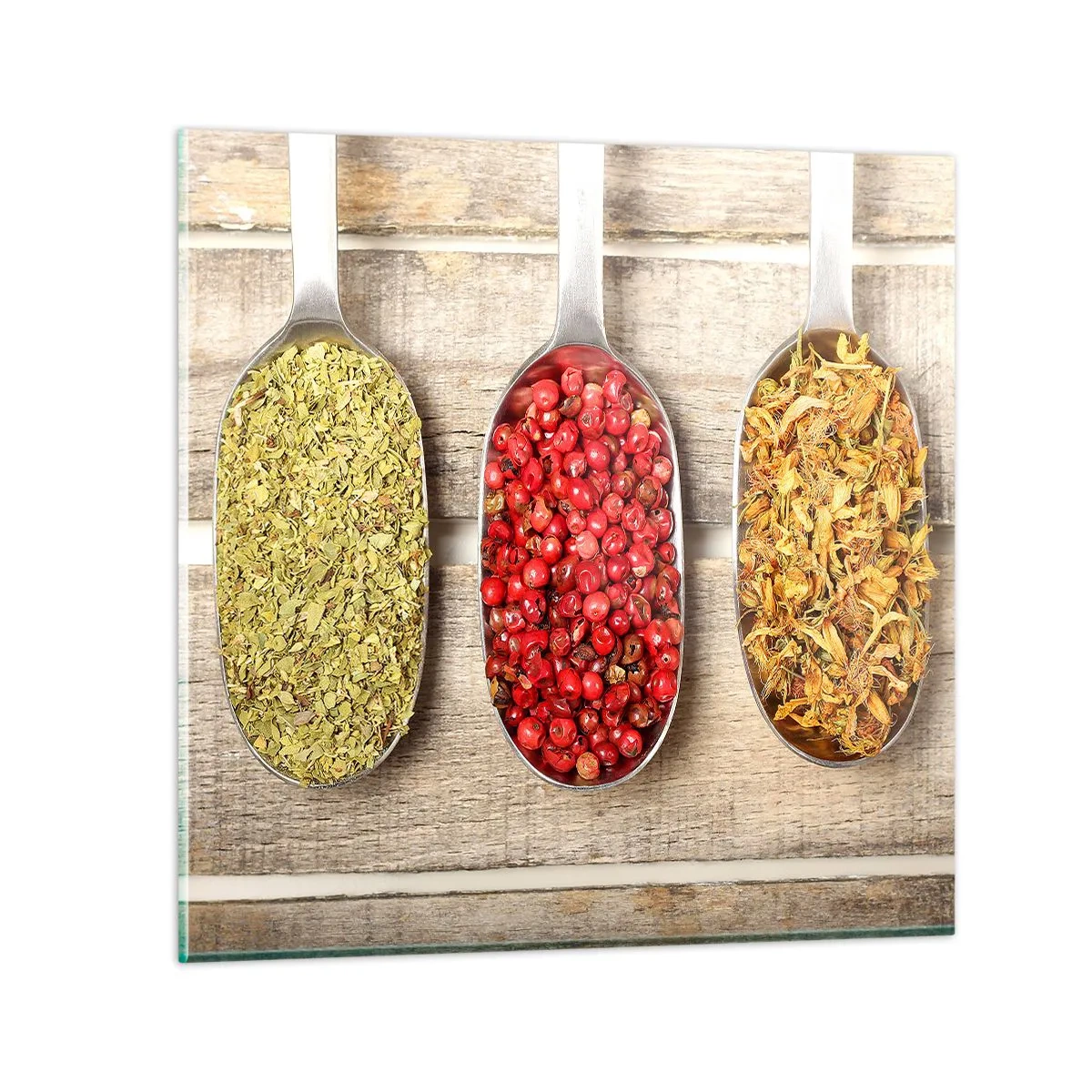 Tablou pe sticlă - Magia bucătăriei - 30x30 cm