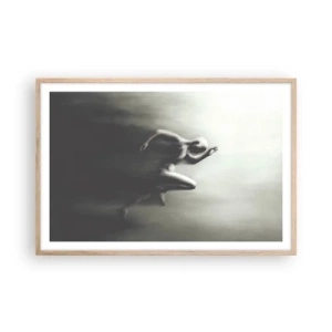 Poster în ramă de stejar deschis - De neoprit - 91x61 cm