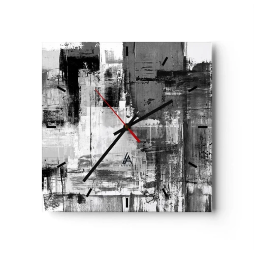 Ceas de perete - Ceas pe sticlă - Griul este frumos - 30x30 cm