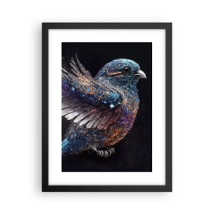 Poster în ramă neagră - Vrăbiuța de diamant - 30x40 cm