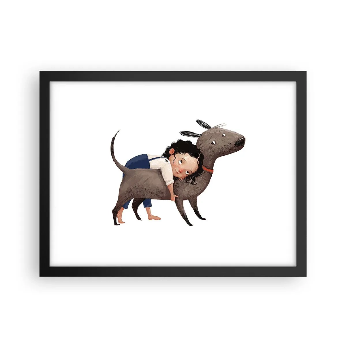 Poster în ramă neagră - Cei mai buni prieteni - 40x30 cm