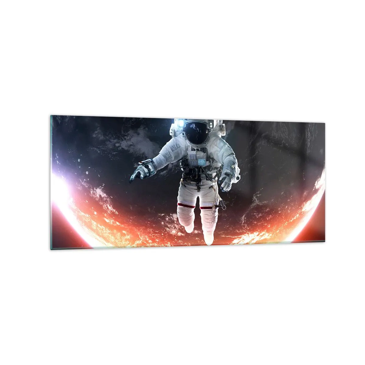 Tablou pe sticlă - Pot să mai stau un pic? - 120x50 cm