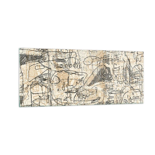 Tablou pe sticlă - Așteaptă să fie descifrat - 100x40 cm