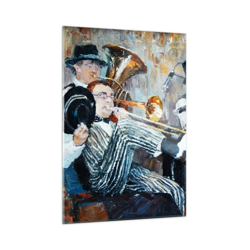 Tablou pe sticlă - Numai jazz - 50x70 cm