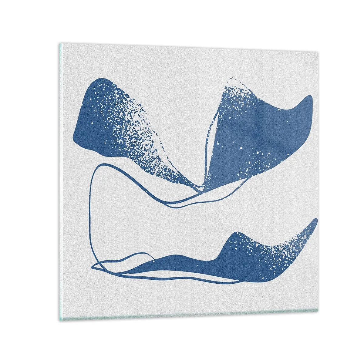 Tablou pe sticlă - Abstracție înaripată - 30x30 cm