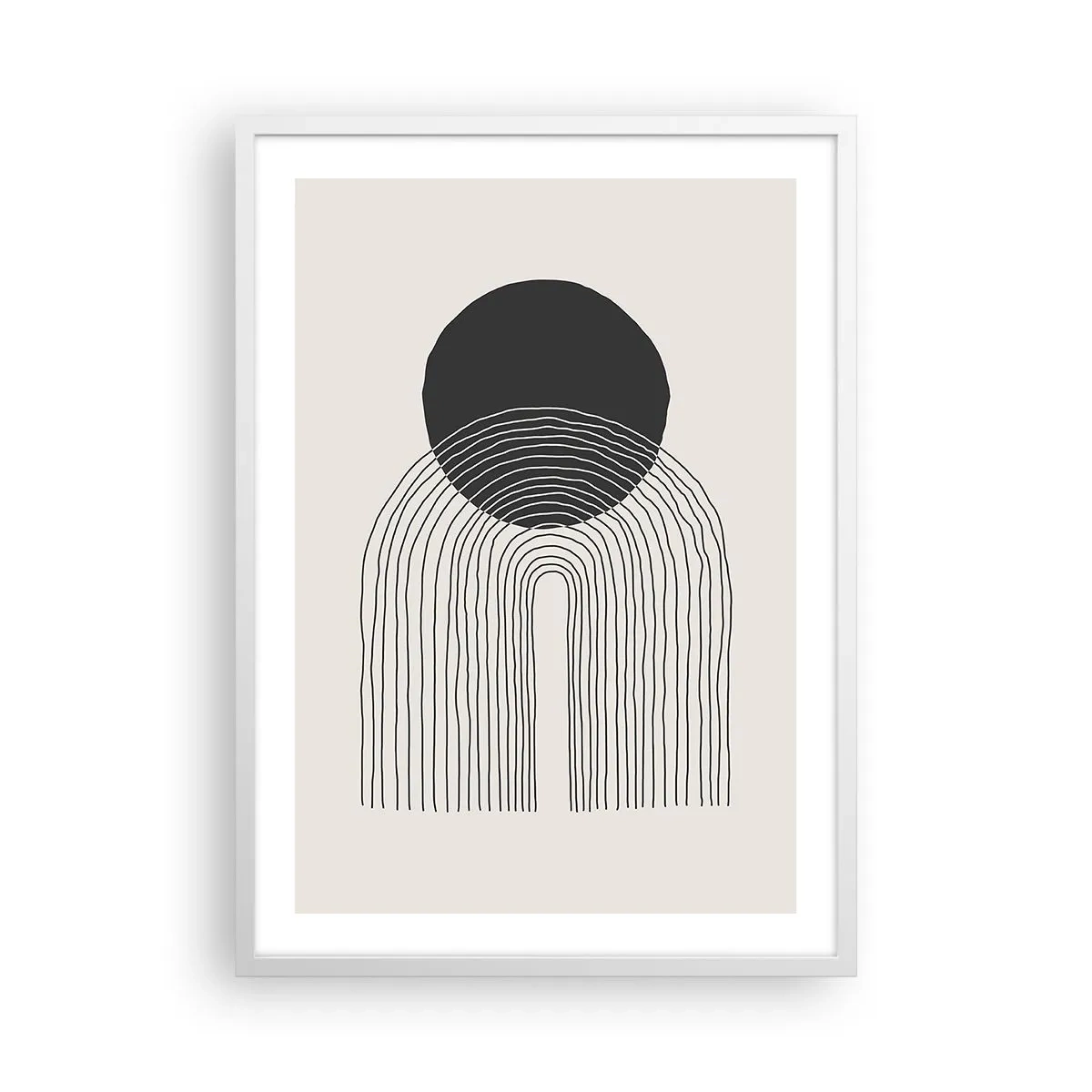 Poster în ramă albă - Tremurând și încrezător - 50x70 cm