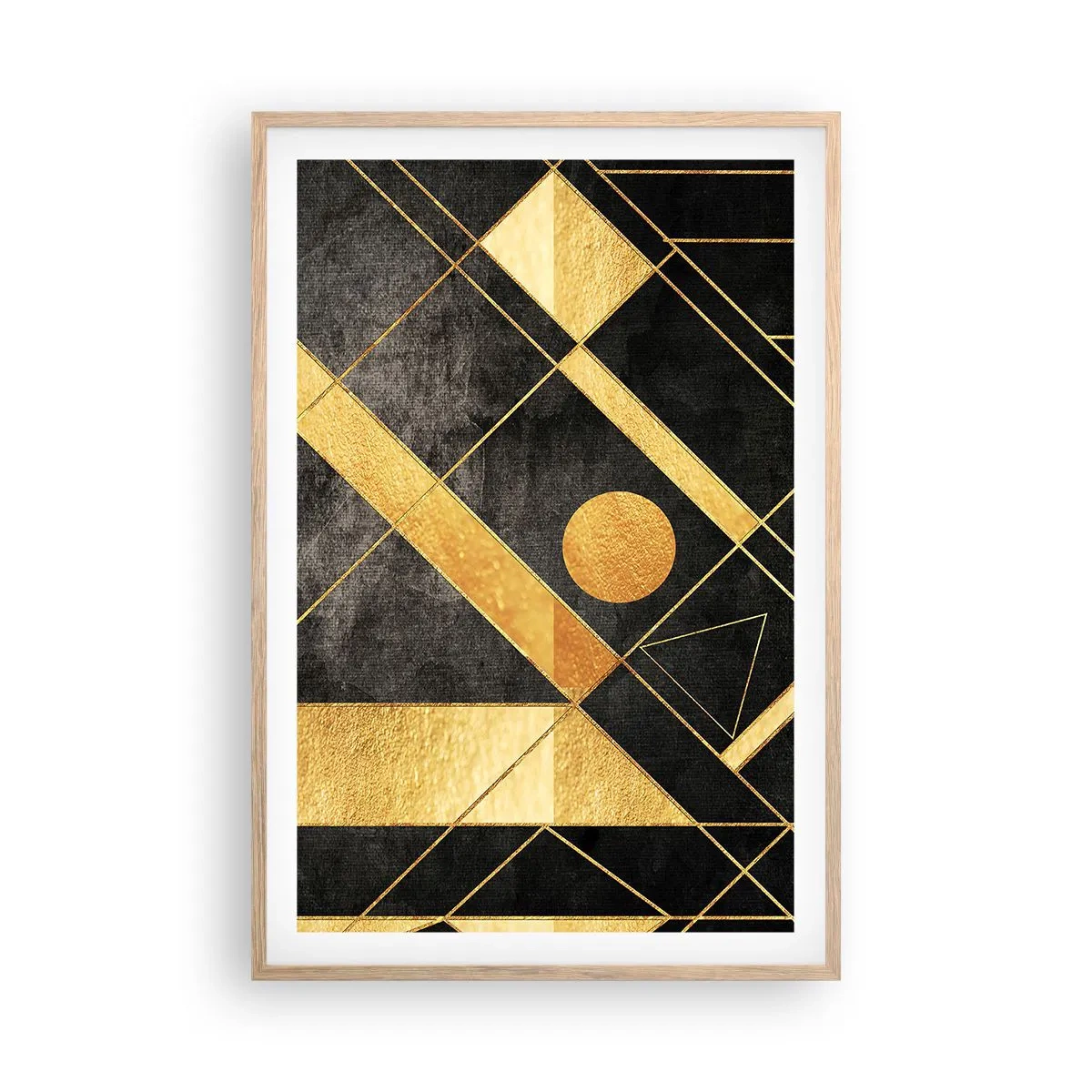 Poster în ramă de stejar deschis - Soarele deșertului - 61x91 cm