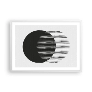 Poster în ramă albă - Alter ego-ul său - 70x50 cm