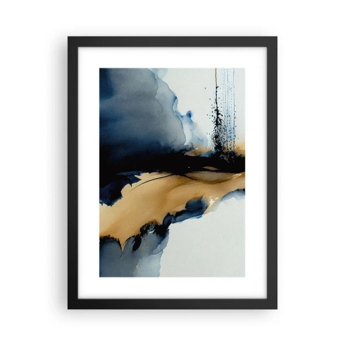Poster în ramă neagră - În spatele cortinei - 30x40 cm