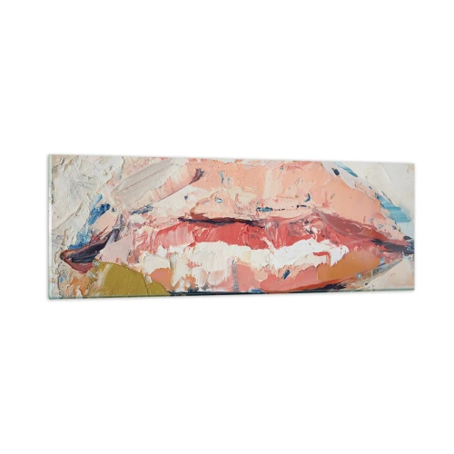 Tablou pe sticlă - Trezește simțurile - 90x30 cm