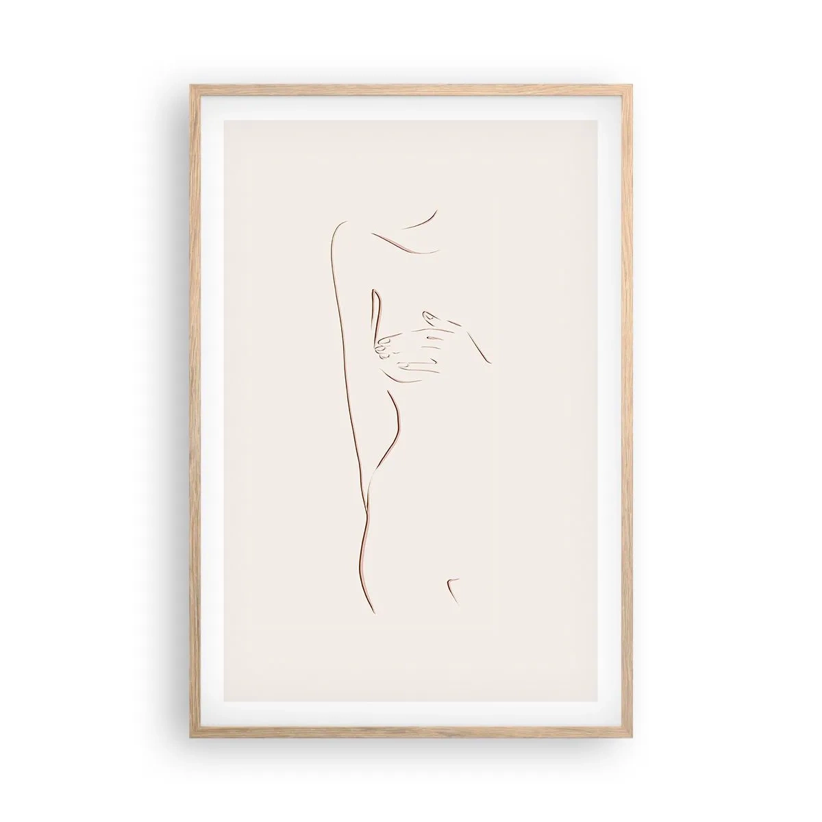 Poster în ramă de stejar deschis - Forma dorinței - 61x91 cm