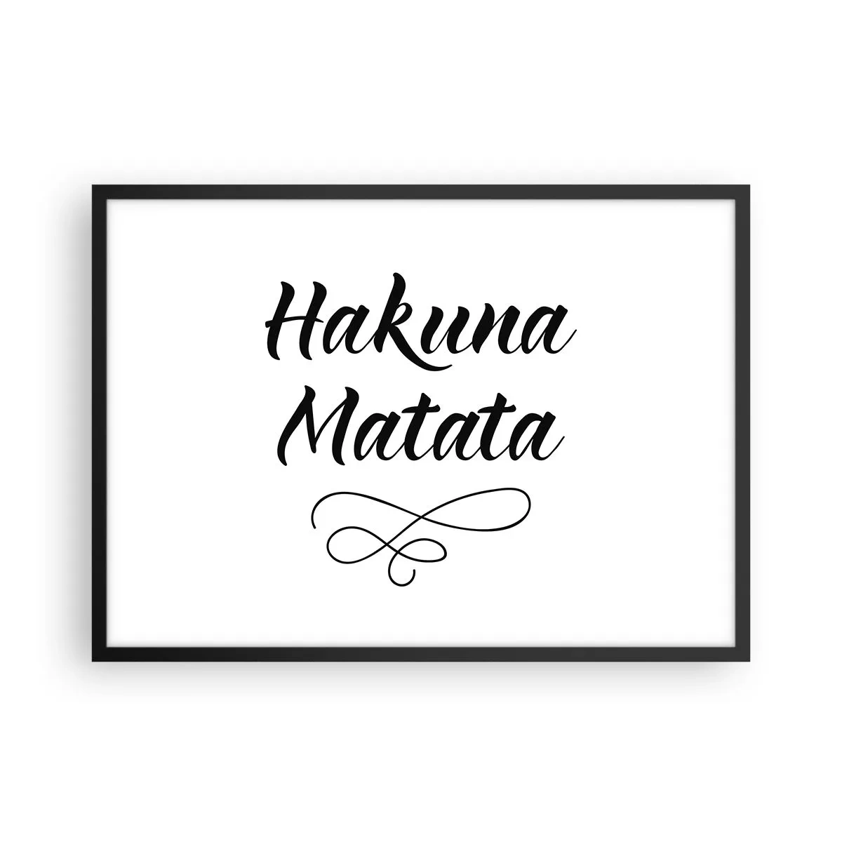 Poster în ramă neagră - Cel mai bun sfat - 70x50 cm