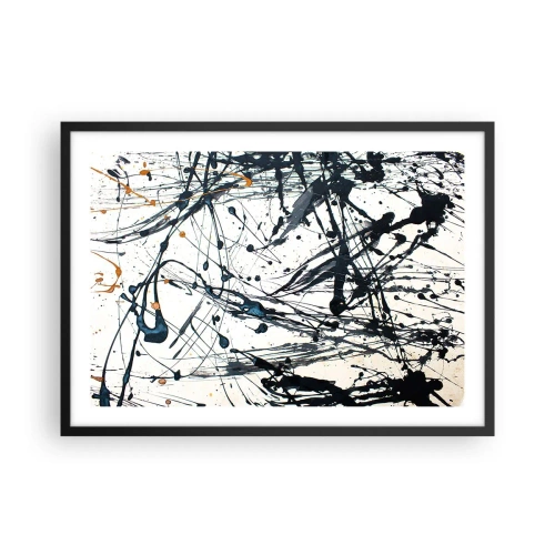 Poster în ramă neagră - Abstracție expresionistă - 70x50 cm