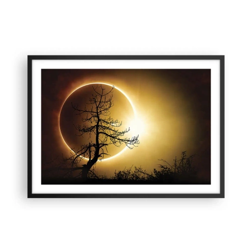 Poster în ramă neagră - Eclipsă totală - 70x50 cm