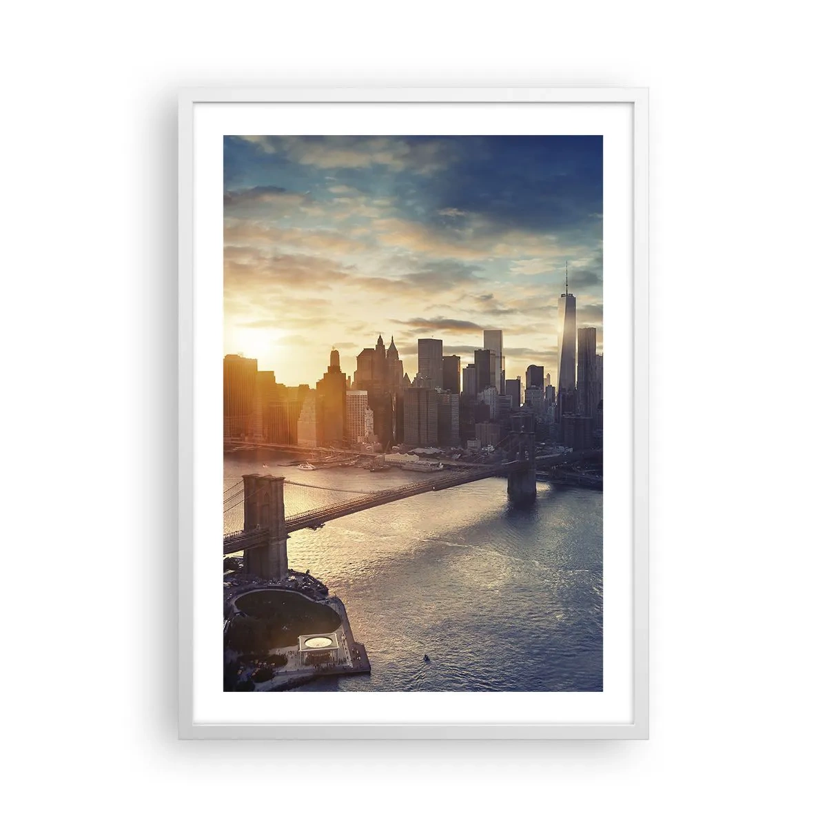 Poster în ramă albă - Un monument al culturii occidentale - 50x70 cm