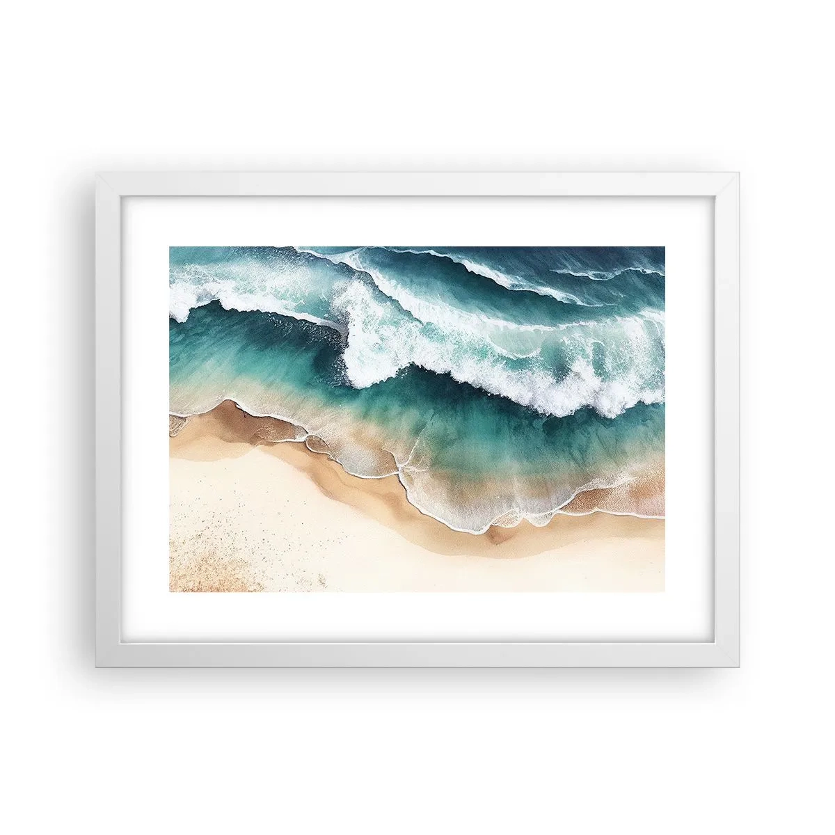 Poster în ramă albă - Întâlnire eternă - 40x30 cm