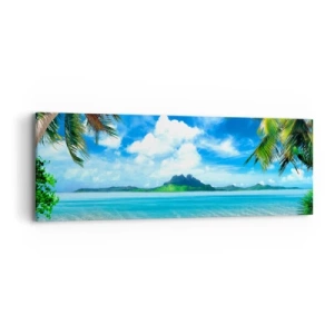 Tablou pe pânză - Azur de la tropice - 90x30 cm