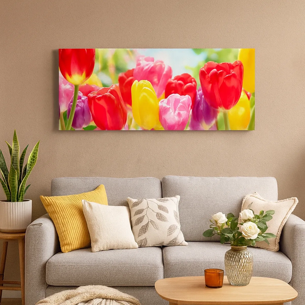 Tablou pe pânză - Așa suntem noi, culorile lunii mai! - 30x30 cm