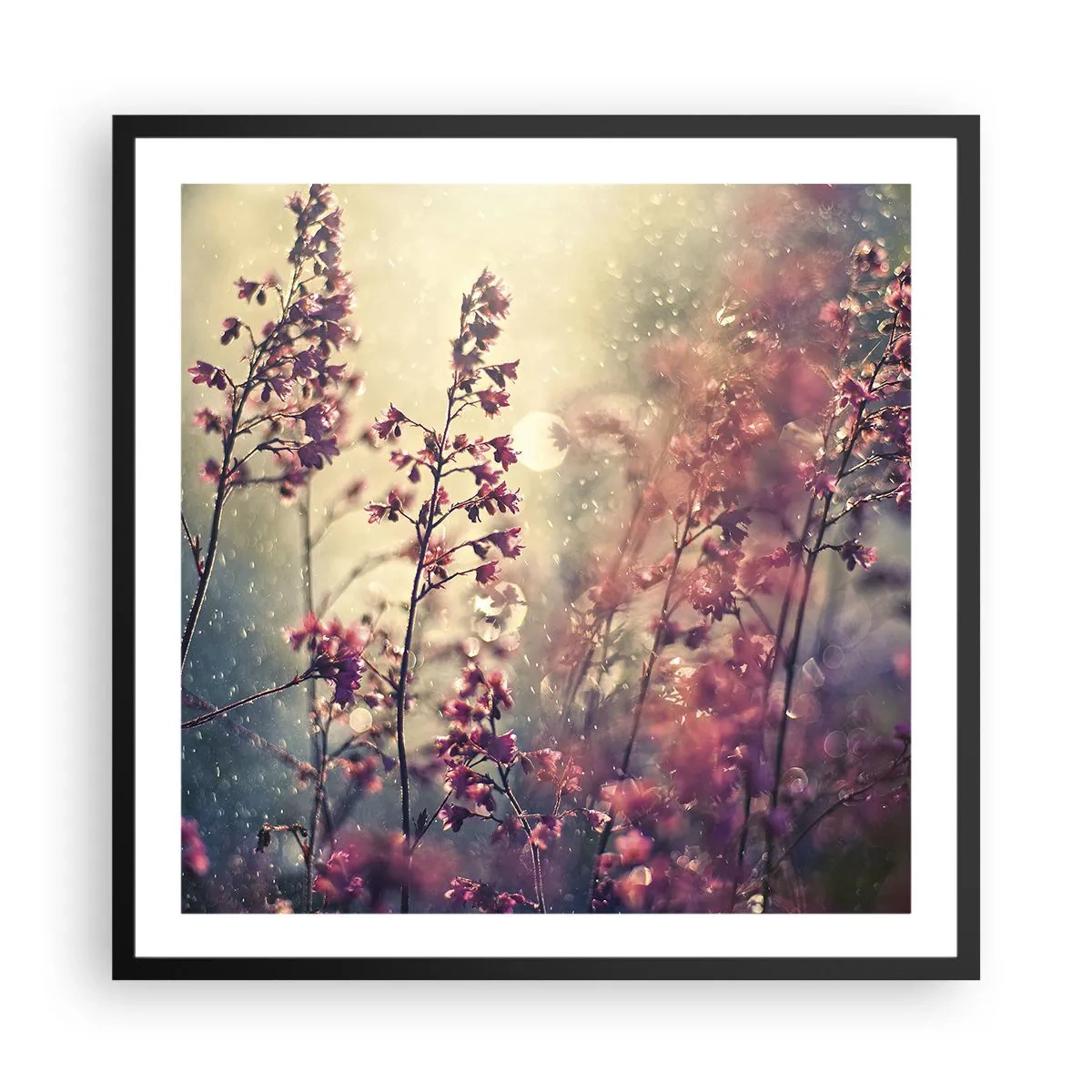 Poster în ramă neagră - Grădina secretă - 60x60 cm