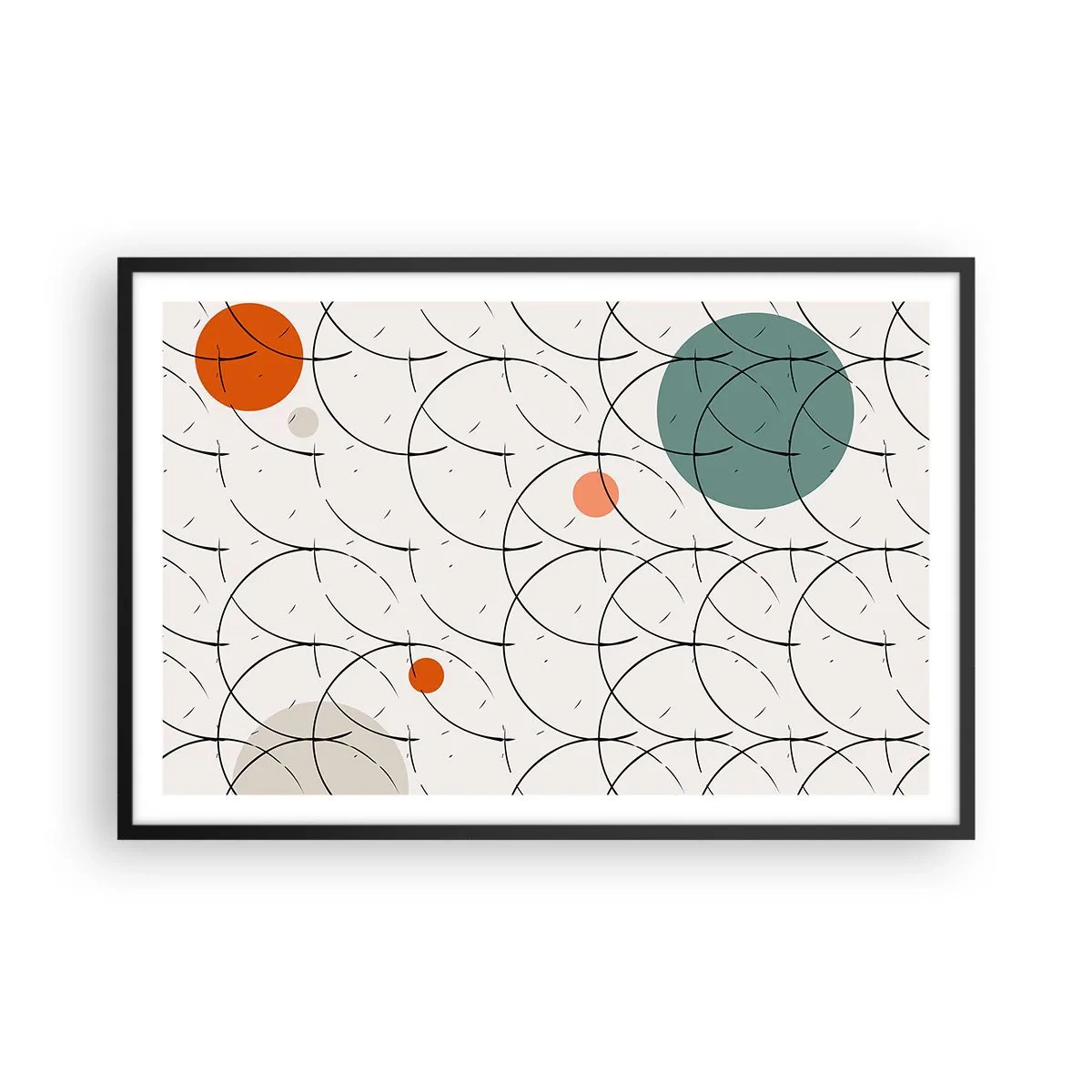 Poster în ramă neagră - În spiritul pop-art - 91x61 cm