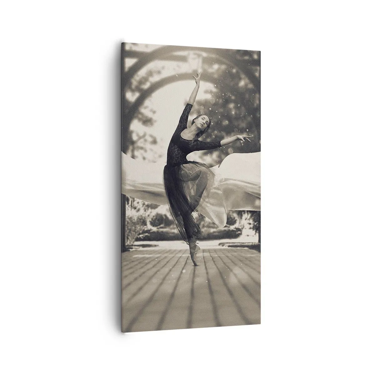 Tablou pe pânză - Dansul spiritului de grădină - 65x120 cm