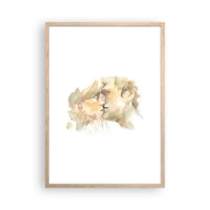 Poster în ramă de stejar deschis - Jumătatea găsită? - 50x70 cm