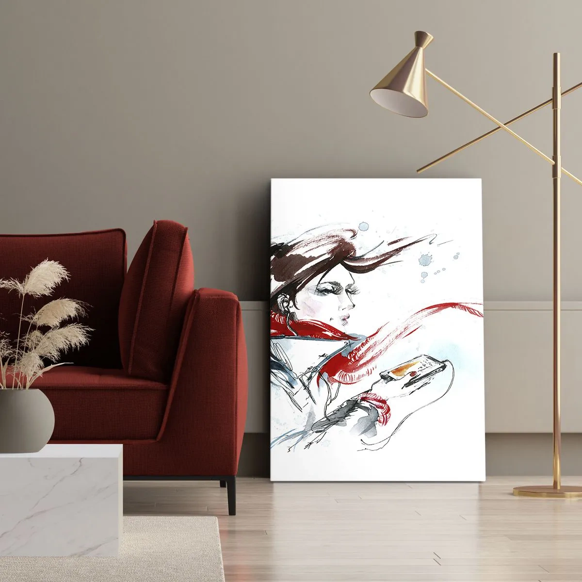 Tablou pe pânză - Ceva cântă în mine - 55x100 cm