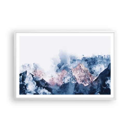Poster în ramă albă - Acestea sunt vârfurile! - 91x61 cm