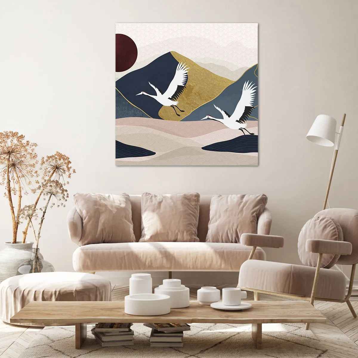 Tablou pe pânză - Și ziua a zburat din nou - 40x40 cm