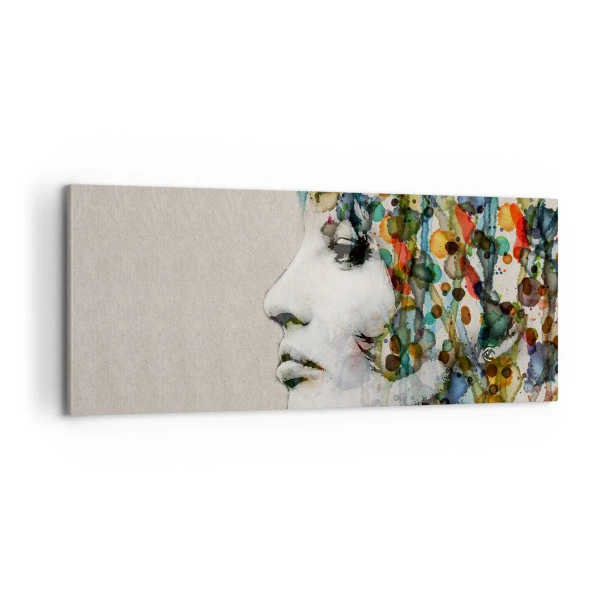 Tablou pe pânză - A ieșit din cenușiu - 100x40 cm