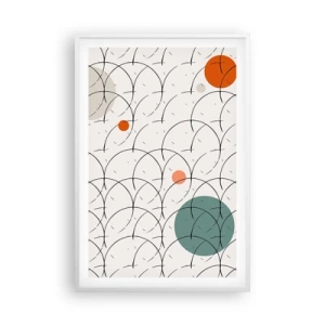 Poster în ramă albă - În spiritul pop-art - 61x91 cm