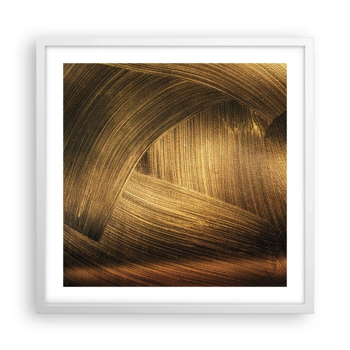 Poster în ramă albă - Într-un labirint de aur - 50x50 cm