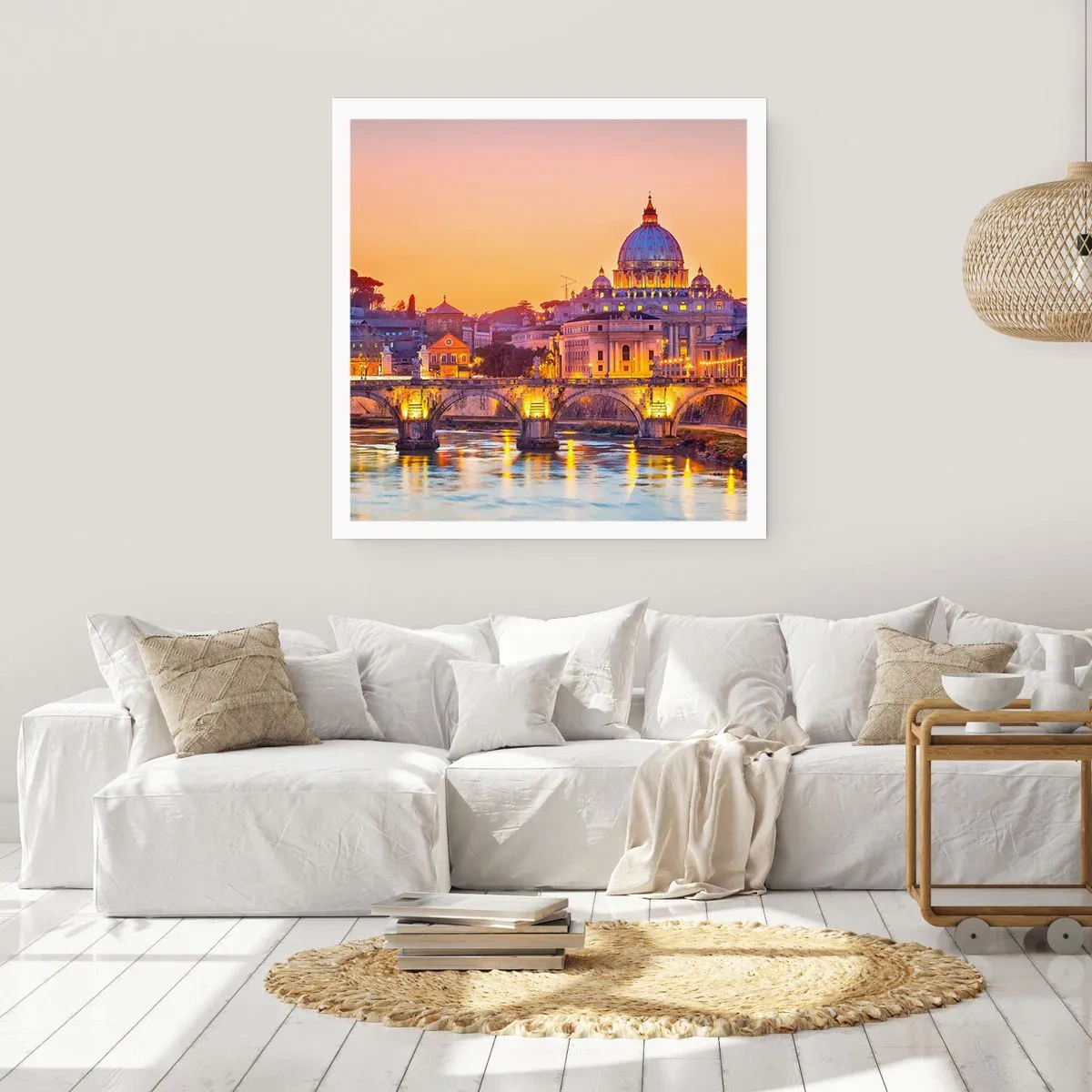 Poster - Amurg deasupra Orașului Etern - 60x60 cm